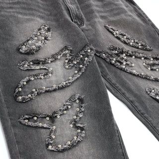 Munition Studded Fray Denim