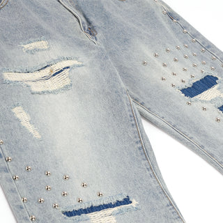 Javelin Studded Distressed Jean