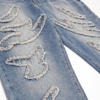 Munition Studded Fray Denim